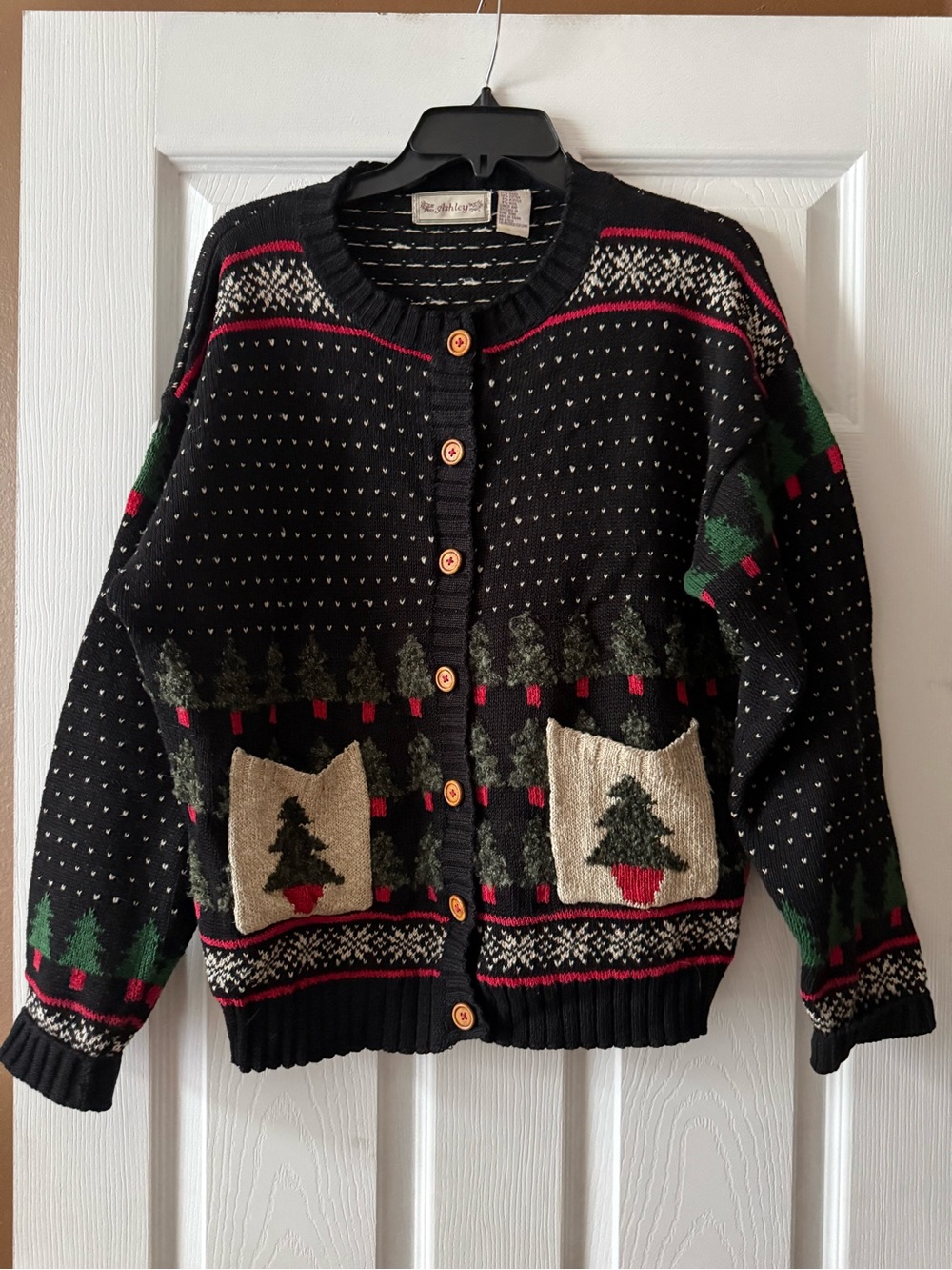 Vintage Ashley Christmas Sweater Size: L Exceptional Condition